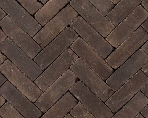 Gebakken dikformaat getrommeld Geba 4035 bruin genuanceerd.