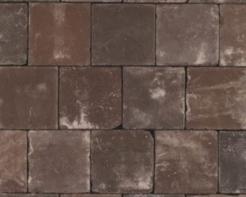 Gebakken Tegelformaat Astra paars bruin getrommeld