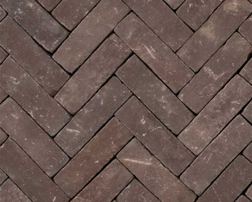 Gebakken dikformaat Norton Paars bruin getrommeld 8cm